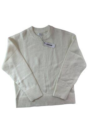 Garage Roxy Supersoft Crew LS Sweater Snow White Women's Size Small MSRP$55 NWT